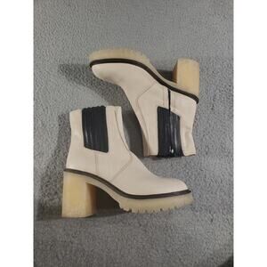 Free People James Chelsea Boot Women's 9.5 EU 39.5 White Leather